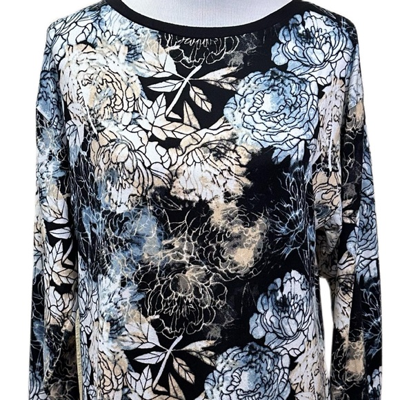 LuLaRoe Nora Top Size S Floral Long Sleeve Tunic Relaxed Fit NWT - Picture 6 of 6